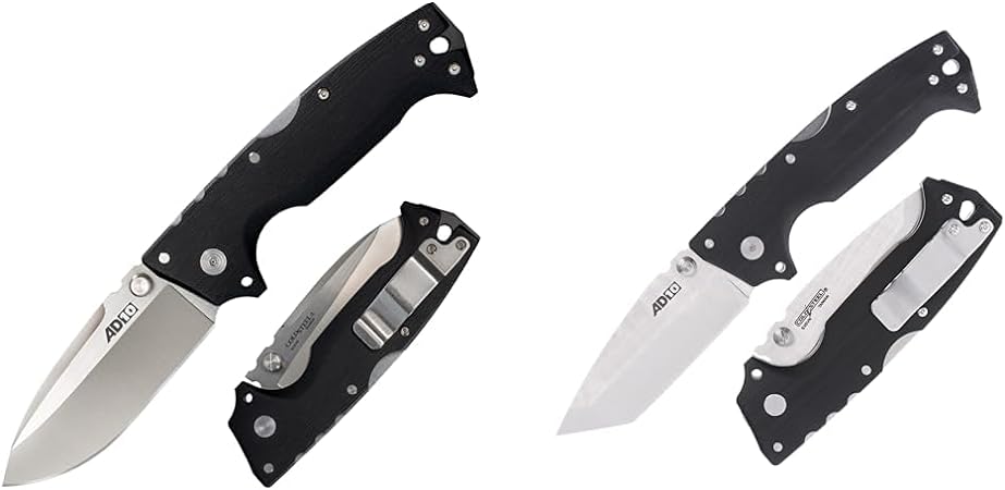 Cold Steel AD-10 3.5" S35VN Steel Ultra-Sharp Blade 5.25" G-10 Handle Tactical Folding Knife with Tri-Ad Locking Mechanism
