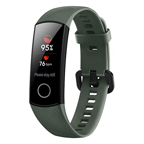 HONOR Band 5 (OliveGreen)- Waterproof Full Color AMOLED Touchscreen, SpO2 (Blood Oxygen), Music Control, Watch Faces Store, up to 14 Day Battery Life