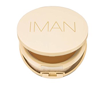 IMAN Cosmetics Perfect Response Oil-Blotting Pressed Powder, Medium Skin, Medium