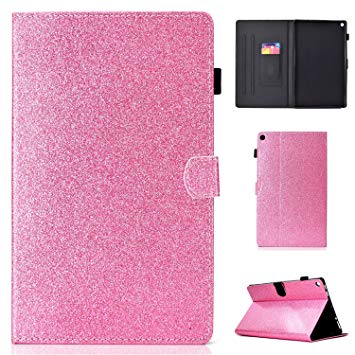 Torubia Amazon Kindle Fire HD 10 2015 2017 Case, Wallet Case, Protection Premium PU Leather Flip Case Cover with Card Slots & Kickstand for Amazon Kindle Fire HD 10 2015 2017 - Pink