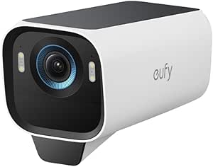 eufy Security eufyCam S3 Pro Add-on Camera, Solar Camera Outdoor Wireless, MaxColor Night Vision, 4K Security Camera with Solar Panel, Face Recognition AI, Expandable Local Storage, No Monthly Fee