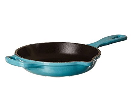 Le Creuset Signature Iron Handle Skillet, 6-1/3-Inch, Caribbean