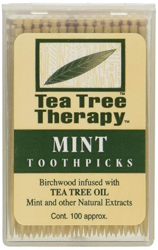 Tea Tree Therapy Tea Tree Toothpicks 100 Picks (Pack Of 12)