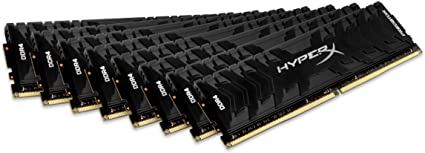 HyperX Predator HX430C15PB3K8/128 Memory 3000 MHz DDR4 CL15 DIMM XMP 128 GB Kit (8 x 16 GB) Black