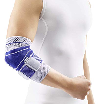 Bauerfeind - EpiTrain - Elbow Support - Breathable Knit Elbow Brace Targeted Compression for Chronic Elbow Pain, Supports Forearm Tendons & Muscles, Golfer's or Tennis Elbow Relief