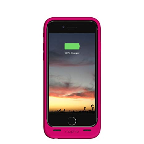 mophie Juice Pack Air - Slim Mobile Battery Protective Case for iPhone 6 / 6S - Pink