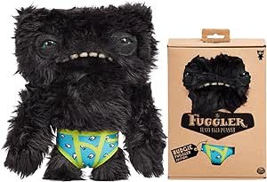 Fugglers Funny Ugly Monsters, Ugly Dolls Limited Edition Plush Toy Funny Tooth Fugler Ugly Monster Plushies Stuffed Fuglers Doll Toys New Monster Stuffed Toys 8.7""/22 cm, Black Bear