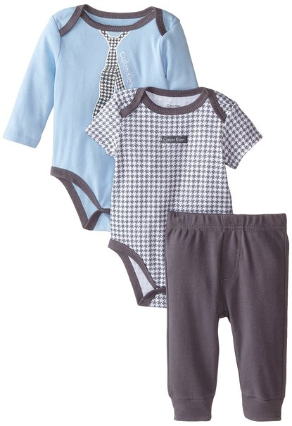 Calvin Klein Baby Boys' Two Bodysuits with Pants