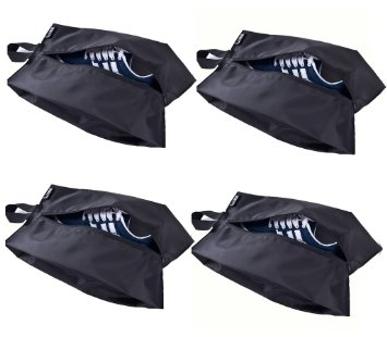 Misslo Portable Waterproof Nylon Travel Shoe Bags with Zipper Closure 4 15 inch