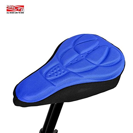 Arltb Gel Bicycle Seat Cover 4 Colors Bike Seats Saddle Cover Cushion Pad Protector Soft Adjustable Non Slip for Mountain Bike Road Bike MTB Cycling