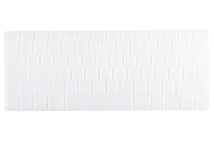 MOSISO - EU/UK Ultra Thin Clear Keyboard Cover for MacBook Pro 13" 15" 17" (with or w/out Retina Display) and MacBook Air 13" (European/ISO Keyboard Layout) - Clear