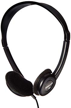 Maxell 190319 HP-100 Lightweight Stereo Headphones, Black