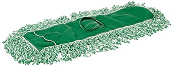 Rubbermaid Commercial J853-00 Microfiber Blend Looped-End Dust Mop, 24-inch, Green