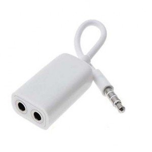 Dual 3.5mm Jack Stereo Headphone Adapter for Apple iPad, iPhone and iPod