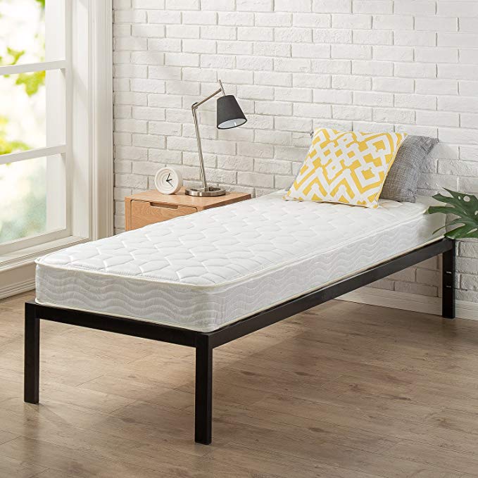 Zinus Modern Studio 14 Inch Platform 1500 Metal Bed Frame in Narrow Twin/Cot size/Mattress Foundation/no Box Spring needed/Wood Slat Support