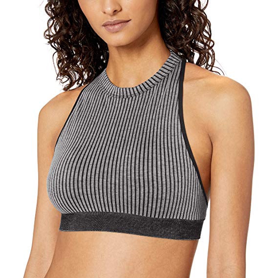 Amazon Brand - Mae Women's Seamless High Neck Open Back Bralette (for A-C cups)