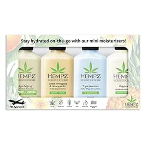 Hempz Everyday Favorities, 4-Piece Mini Lotion Gift Set, 2.25 oz