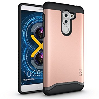 Honor 6X Case, TUDIA Slim-Fit HEAVY DUTY [MERGE] EXTREME Protection / Rugged but Slim Dual Layer Case for Huawei Honor 6X (Rose Gold)