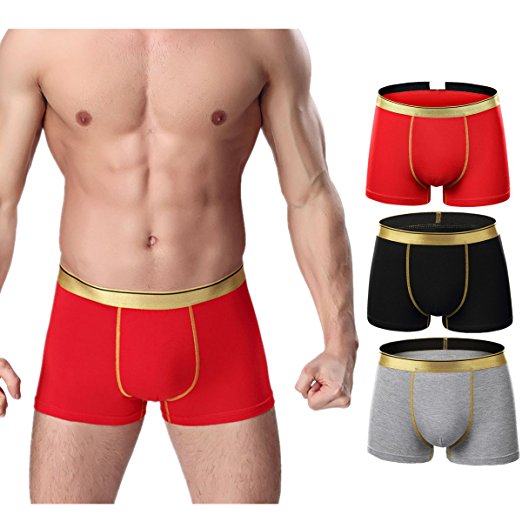 NECOA Men's Underwear Micro Modal Ultra Soft Low Rise Trunks