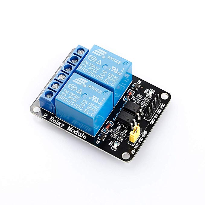 SUNFOUNDER 2-Channel DC 5V Relay Module with Optocoupler Low Level Trigger Expansion Board for Arduino UNO R3 MEGA 2560 1280 DSP ARM PIC AVR STM32 Raspberry Pi