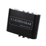 Panlong 51 Audio Gear Digital Sound Decoder Converter - Optical SPDIF Coaxial Dolby AC3 DTS to 51CH Analog Audio