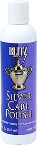 Blitz 618 Silver Care Liquid Polish for all Fine Sterling Silver, 8 Ounce, 1-Pack