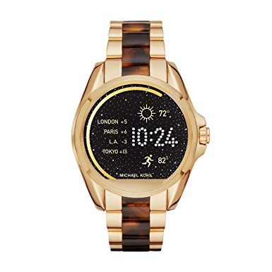 Michael Kors Access Unisex 45mm Goldtone and Acetate Bradshaw Touchscreen Smartwatch