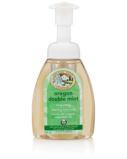 Oregon Soap Company - Foaming Castile Hand Soap, Made with USDA Certified Organic Oils (8.3 oz) (8.3 Fl Oz, Oregon Double Mint)
