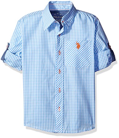 U.S. Polo Assn. Boys' Long Sleeve Single Pocket Sport Shirt