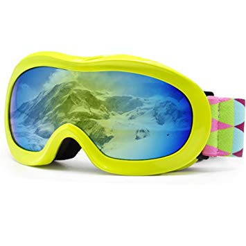 picador Kids Ski Goggles Excellent Impact Resistance Anti-Fog Lens 100% UV Protection Boys & Girls