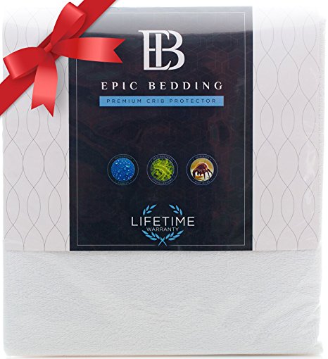 EPIC Bedding Premium Waterproof Mattress Protector - Hypoallergenic - Vinyl Free - Crib Size