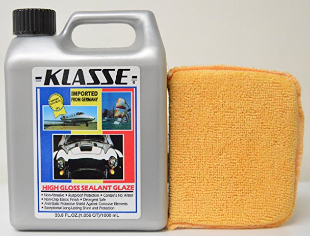 Klasse High Gloss Sealant Glaze 33.8 oz with Free Microfiber Applicator