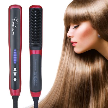 Hair Straightener Brush, 3 in 1 Professional Electric Hair Styling Tool for Hair Care Home Daily Styling Detangling