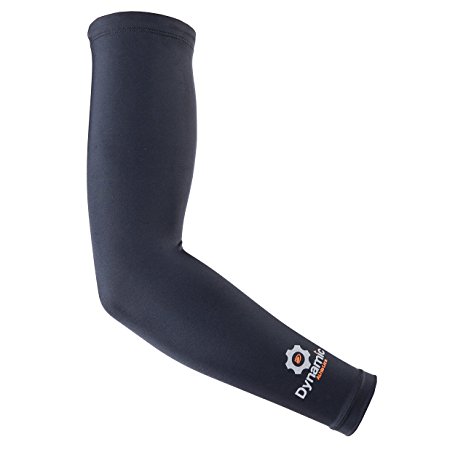 Compression Arm Sleeves (1 Pair) - Athletic Arm Sleeves - Recovery Compression Great for Football, Baseball, Running, Volleyball, Gym & Athletic Sports