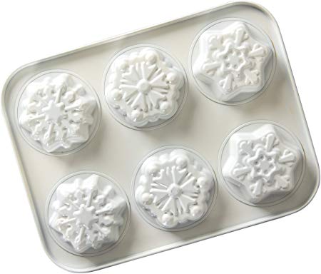 Nordic Ware 30003 Disney Frozen 2 Snowy Day Formed Mini Cake Pan, 2.5-Cups, White