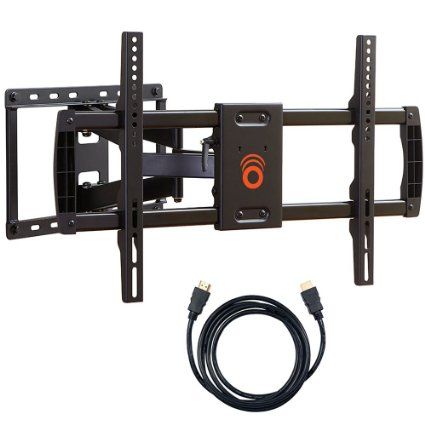 ECHOGEAR EGLF1-BK Full Motion Articulating TV Wall Mount Bracket for most 37-70 inch LED, LCD, OLED and Plasma Flat Screen TVs with VESA patterns up to 600 x 400, 16-Inch Arm Extension