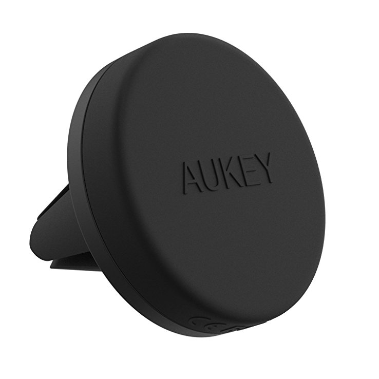 AUKEY HD-C5 Car Phone Holder Air Vent Magnetic Phone Mount for iPhone 7 / 6S / 6 / 5s / 5 , Samsung Note 8 / S8 , Nexus and Other Android , Windows Smartphones - Black