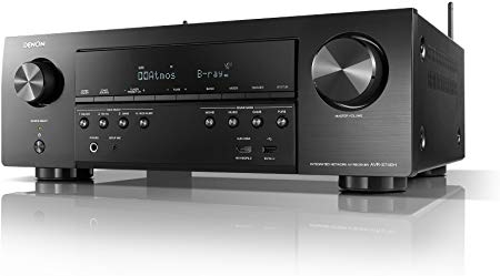 Denon AVR-S740H Receiver, 7.2 Channel 4K Ultra HD for Unmatched Realism, 3D Audio, Dolby Surround Sound (Atmos, DTS/Virtual), Stream Music with Alexa Control, HEOS Wireless Speaker Expansion Built in