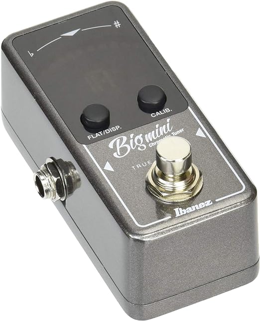 Ibanez, 1/4-Inch Right Angle Chromatic Guitar/Bass Pedal Tuner (BIGMINI)