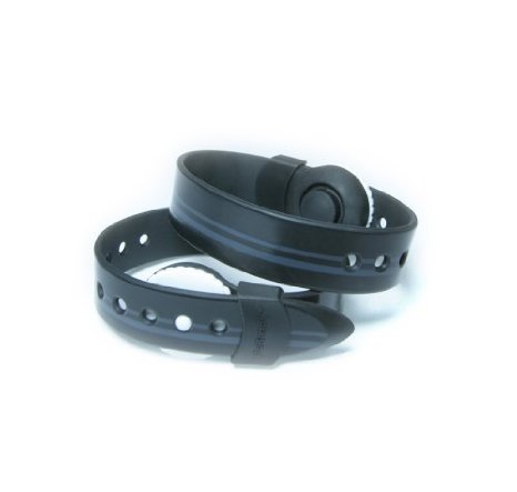 Psi Bands Acupressure Wrist Bands for the Relief of Nausea - Racer Black