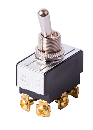 Gardner Bender GSW-15 Heavy-Duty Toggle Switch, 20A 125VAC, Double Pole Double Throw, (ON)-(ON)