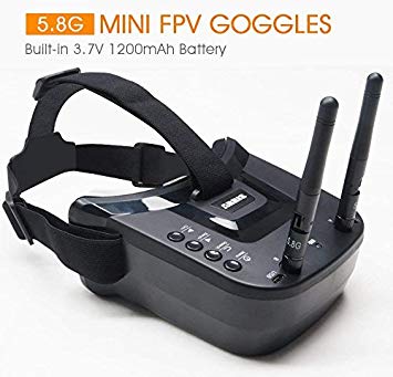 5.8Ghz FPV Goggles, Arris VR-009 Video Headset 5.8G 40CH HD 3 inch 16:9 Display Mini FPV Goggles FPV Quadcopter Drones