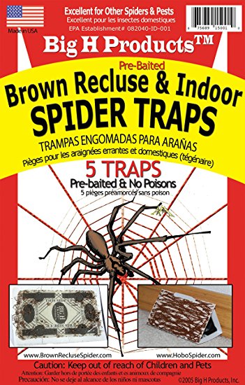 B. RECLUSE SPIDER TRAPS by BIG H PRODUCTS MfrPartNo ACEBR15001