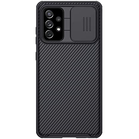 Nillkin Case for Samsung Galaxy A72 A 72 (6.7" Inch) CamShield Pro Slider Camera Close & Open Double Layered Protection TPU   PC Black Color