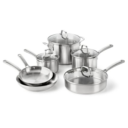 Calphalon Classic Stainless Steel Cookware Set 10-Piece