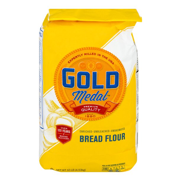 Gold Medal Enriched Unbleached Unbromated Bread Flour, 10 lb Bag