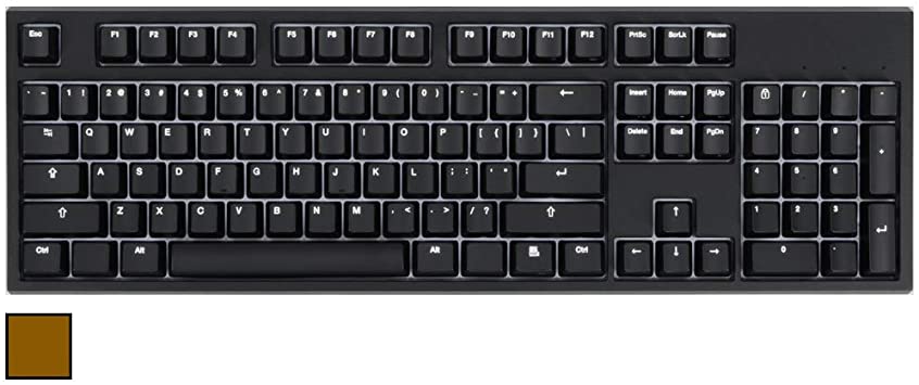 Code V3 104-Key Illuminated Mechanical Keyboard - White LED Backlighting, Black Case (Cherry MX Brown)