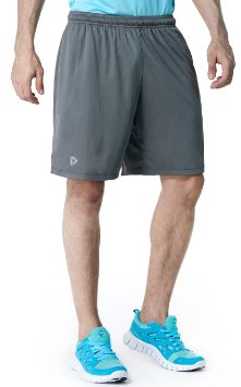 Tesla Mens Lightweight HyperDri Running Shorts With Pockets MTP07