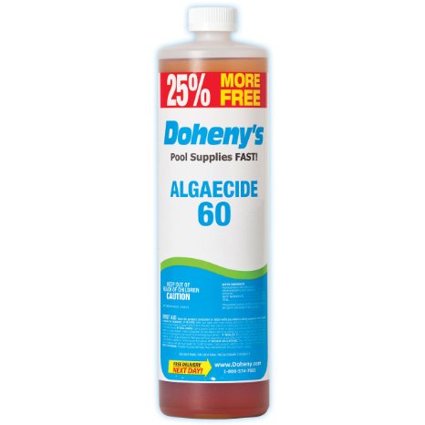 Doheny's Concentrated Pool Algaecide 60 1-Quart Plus 8 Bonus Ounces Bottle