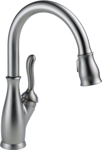 Delta 9178-AR-DST Leland Single Handle Pull-Down Kitchen Faucet Arctic Stainless